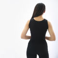 Binay Embroidery Black Tank Top Printed Sando For Women - Fashion | Tops For Women | Women's Wear | Sando. 