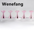 Wenefang 5Pcs Chess Borad Magnetic Nail Tips Practice Display Stand Set Acrylic Original Nail Art Holder UV Gel Polish Showing Shelf for Manicure. 