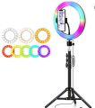 RGB LED Soft Ring Light MJ-26 (26 CM) with Stand. 