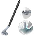 Silicone Toilet Bowl Cleaner Brush With Non-Slip Long Handle, Bendable Golf Head Toilet Brushes for Bathroom Deep Cleaning. 