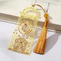 10*4.3cm Bookmark Hollowed Book Clip Kitten Pendant for Book Lovers Reading Stationery. 