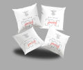 Set of 4 Inspirational Typography Throw Cushions Cover with Filling 16x16– Set of 4. 