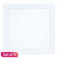 Skylite LED 18 Watt ConceaLED Square Panel Light Set Of 5. 
