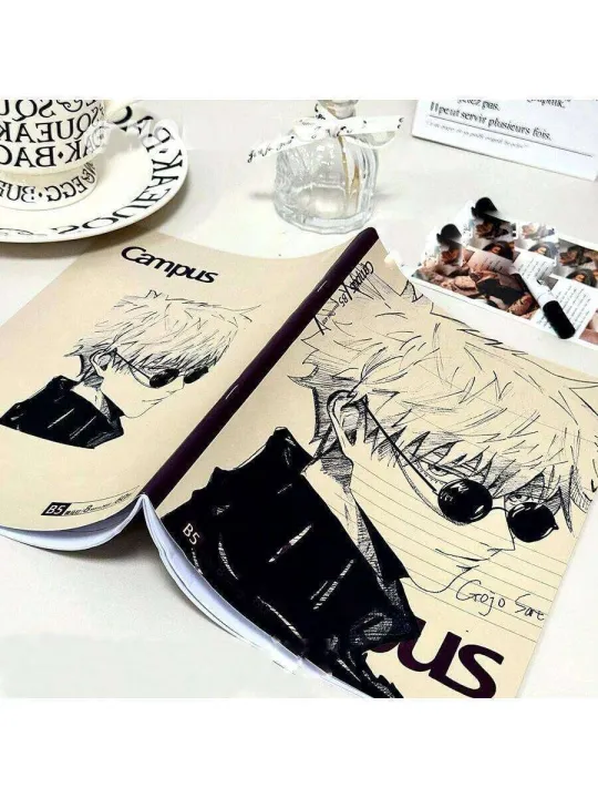 1pc Gojo Notebook, Writing Student Exercise Book, Thick B5 Lined Memo ...