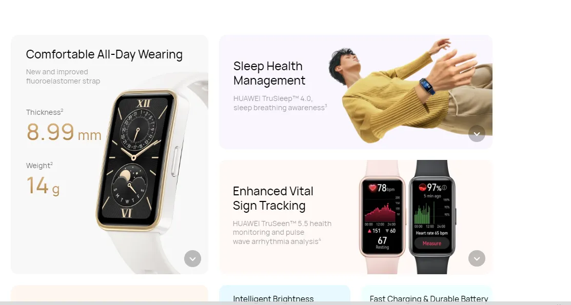 Huawei Band 9 | 8.99mm Ultra Thin Design | Continuous Heart rate Monitoring | 100 Workout Modes | Scientific sleep Tracking