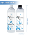 Meetcrafts 500ml/1000ml 1:1 AB Liquid Squishy Resin Gel Hitohada Gel Jelly Squishy Handmade DIY Decompression Squeezing Toy. 