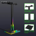 Sutuiying Fashion Anrushide RGB Gaming Headphone Stand Rack 6 Monochrome Modes Gamer Headset New Display Stand Headset Holder Hanger Earphone Accessories. 