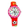 3D Cartoon Silicone Strap Football Design Kids Watch Children Girls Student Clock Wathes Relogio Kol Saati. 