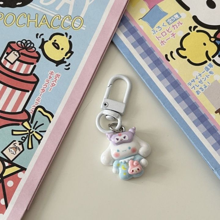 Sanrio%20Keychains%20Fashion%20Pompom%20Purin%20Yawning%20Kuromi%20Keychain%20Pachacco%20KT%20Cat%20Nighty%20Cinnamoroll%20Pendant%20Kawaii%20Pa.%20Pajamas%20Party%20My%20Melody%20Keyring%20Couple.%20-%20Image%202