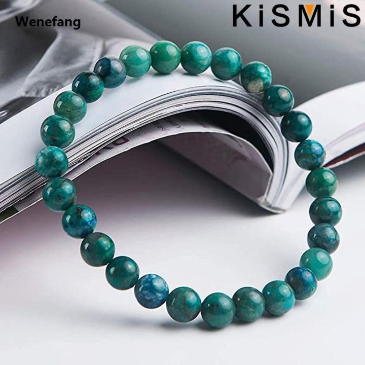 Wenefang%20KISMIS%201PC%20Malachite%20Stone%20Jewelry%20Women%20Men%20Crystal%20Green%20Gemstone%20Round%20Beads%20Stretch%20Fashion%20Bracelet%20-%20Image%204