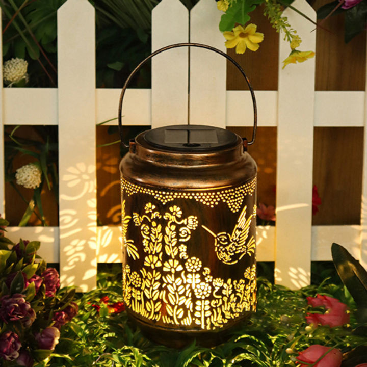 Weoliol-%20Solar%20Garden%20Decoration%20Outdoor%20Solar%20Lantern%20Hanging%20Light%20with%20Hummingbird%20Patterns%20Waterproof%20Metal%20Led%20Decorative%20Garden%20for%20Retro%20-%20Image%205