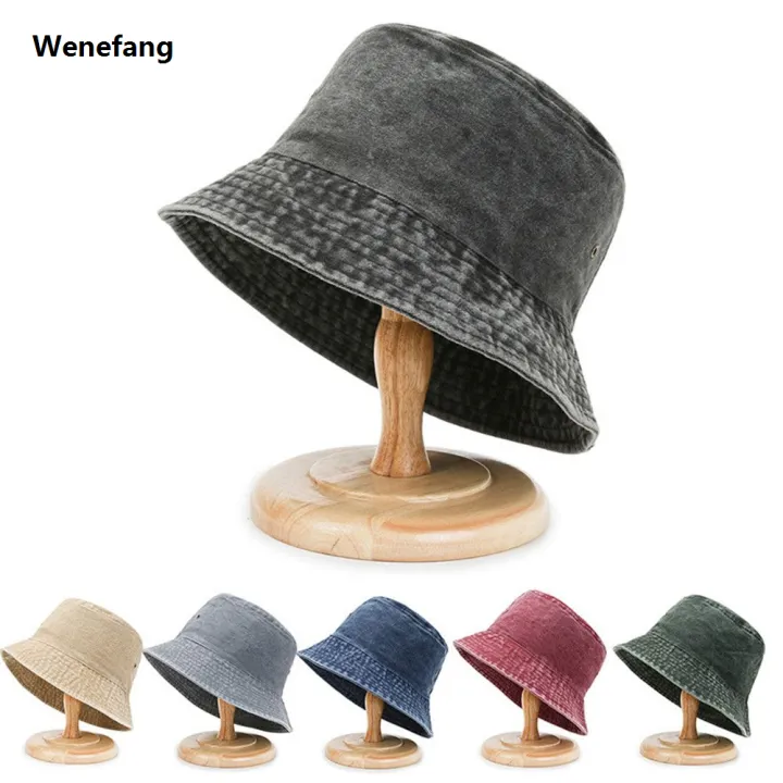 Wenefang%20Washed%20Denim%20Bucket%20Hat%20Wide%20Brim%20Cotton%20Fisherman%20Hat%20Summer%20Bargain%20price%20Panama%20Sun%20Hat%20Outdoor%20Beach%20Fishing%20Cap%20For%20Aldult%20Kids%20-%20Image%202