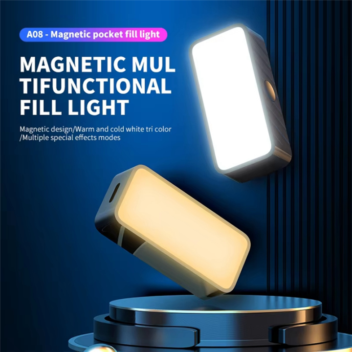 Magnetic%20Selfie%20Fill%20Light%20Magnetic%20Portable%20Mini%20Selfie%20Fill%20Light%20Adjustable%20Lighting%20Rechargeable%20Led%20Video%20Light%20for%20Camera%20Mobile%20-%20Image%205