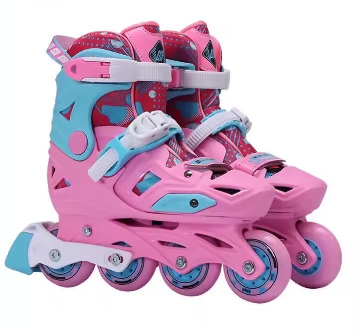 Lescaul Kids Skate Shoes | Pink Roller Skate Shoes for Girls & Boys | Stylish Sneakers with Wheels | Size 28–31