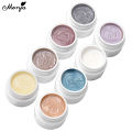 Monja 5ml Shell Thread Gel Nail Art 8 Colors Glitter Pearly Semi Permanent Nail Soak Off UV Gel Varnish DIY Manicure Tool. 