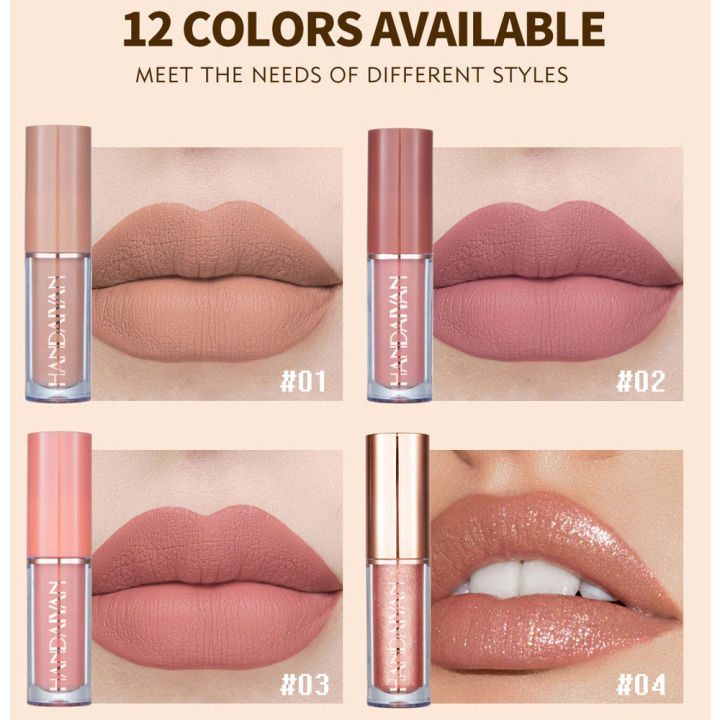 NumbTNumb%20HANDAIYAN%2012%20Color%20Matte%20Liquid%20Lipstick%20Kit%20Non%20Stick%20Cup%20Waterproof%20Lip%20Gloss%20Long%20Lasting%20Korean%20Cosmetics%20Makeup%20For%20Women%20-%20Image%205