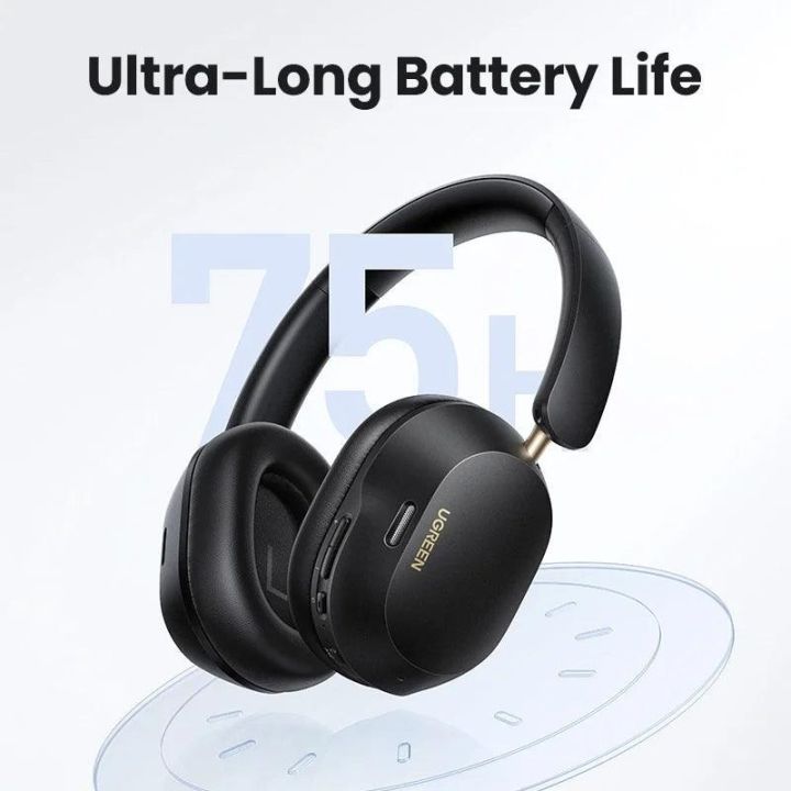 (HP203-35758,%2035757)%20UGREEN%20HiTune%20Max5c%20Hybrid%20Active%20Noise%20Cancellation%20Headphones%20white%20and%20black,%20Over-Ear%20Headphones%20Adaptive%20Noise%20Cancellation,%20Hi-Res%2075H%20Playtime,%20Bluetooth%205.4,%20Custom%20EQ%20via%20App,%20Foldable%20&%20Retractable%20Ergonomics%20-%20Image%207