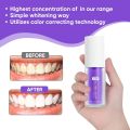 Whitening Toothpaste, Colour Corrector Toothpaste, Tooth Stain Removal Purple Teeth Whitening-30ml. 