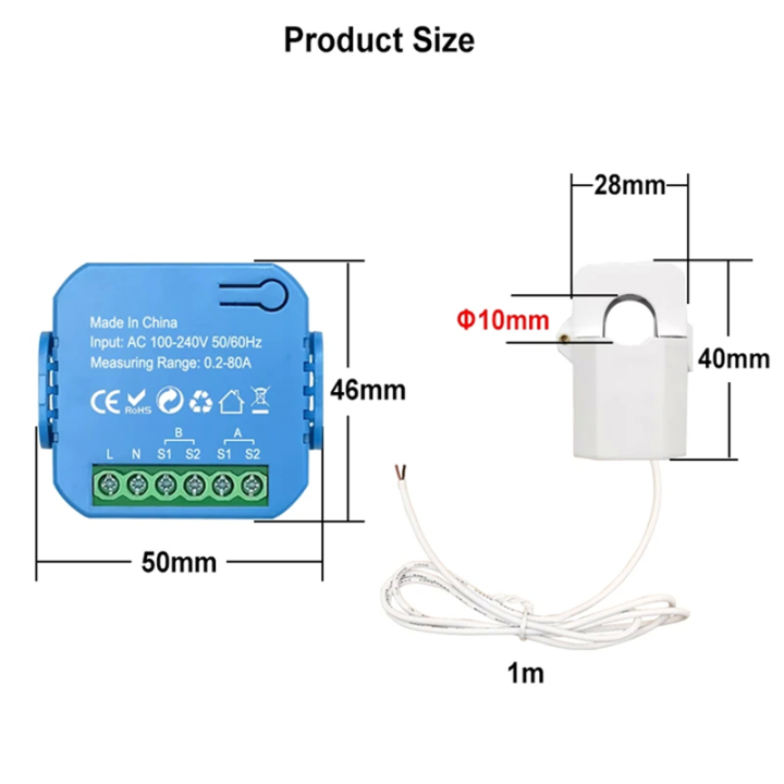 Tuya%20Smart%20ZigBee%20Energy%20Meter%20Bidirectional%20with%20Current%20Transformer%20Clamp%20App%20Monitor%20Power%2080A%20Easy%20to%20Use%20(1CT)%20-%20Image%202