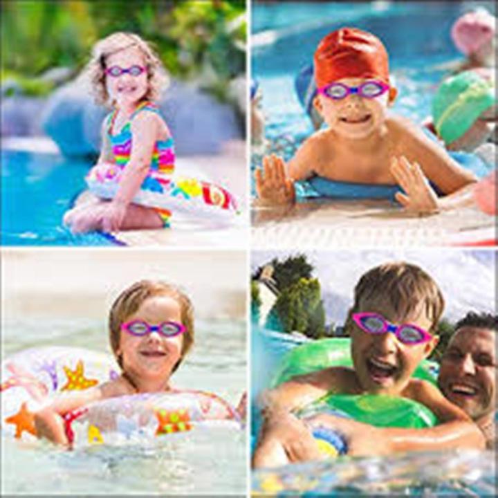 Children Kids Swim Goggles Swimming Anti-Fog Anti-UV  Glasses Leak Proof For Age 4-11