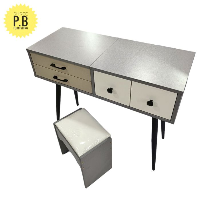 Modern Dressing cum Study Table with Lift up Dressing Mirror and Drawers