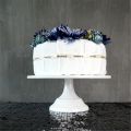 2pcs 12 Inch Iron Round Cake Stand Cake Plate Pedestal Dessert Holder Wedding Birthday Party-White. 