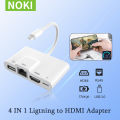 RJ45 Ethernet Light-ning to HDMI Digital AV Adapter for i-Phone 14 i-Pad to TV1080P Network LAN Wired Adapter Charging Converter. 