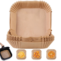 NXFDSIOZ 200PCS Air Fryer Baking Paper Square Parchment Paper Food-Grade for 4.5-6L Air Fryer. 