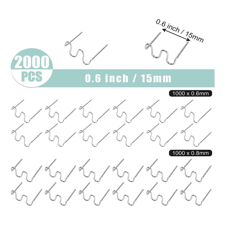 NCANRUI%202000%20PCS%20Plastic%20Welding%20Hot%20Staples%200.8mm%200.6mm%20Plastic%20Welder%20Staples%20Wave%20Shape%20Repair%20Kit%20for%20Plastic%20Welder%20Machine%20-%20Image%203