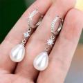 Water Drop Earrings Imitation Pearl Earrings Dangle Earrings Women's Jewelry. 