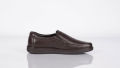 Genuine Leather Slip-on Shoe, Black Horse, 1061. 