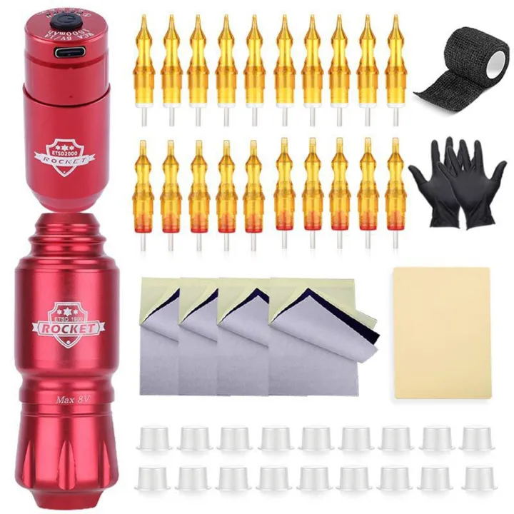 Tattoo%20Machine%20Kit%20Rotary%20Motor%20Tattoo%20Pen%20Tattoo%20Power%20Supply%205RM/5RL%20Integrated%20Needle%20Transfer%20Paper%20Practice%20Skin%20Ink%20Cup%20Gloves%20Bandage%20Tattoo%20Equipment%20-%20Image%208