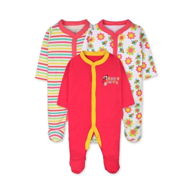 3pcs%20Baby%20Boy/Girl%20Sleepsuit%20(3pcs%20In%20A%20Pack)%20Baju%20Tidur%20Baby%20-%20Image%205