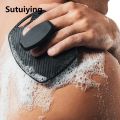 Sutuiying 1pc Soft Silicone Exfoliating Brush Cleanser Body Cleansing Scrubber Shower Gentle Massage Bath Brush For Men. 