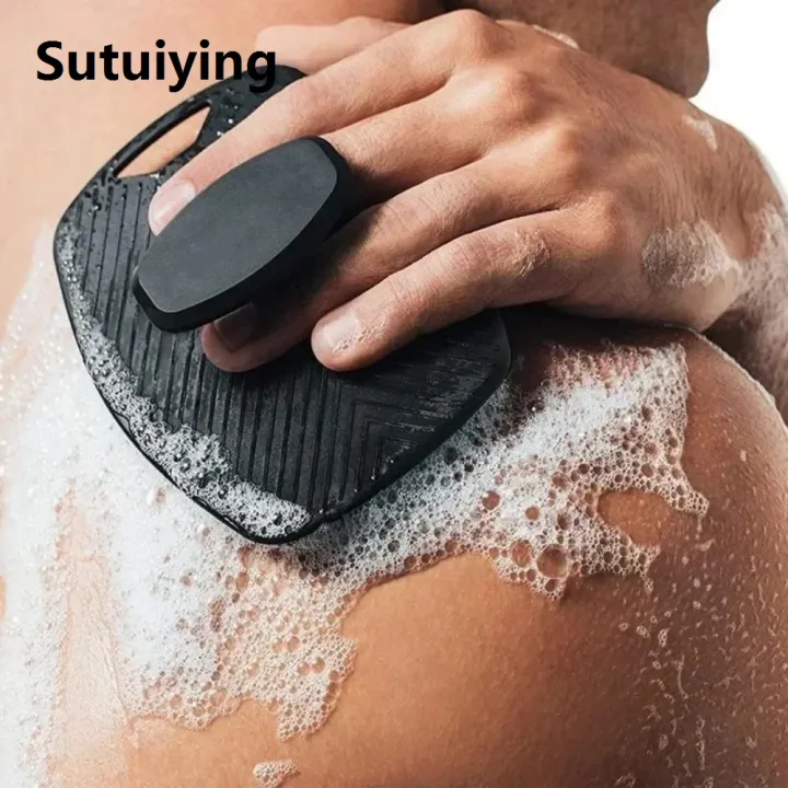 Sutuiying%201pc%20Soft%20Silicone%20Exfoliating%20Brush%20Cleanser%20Body%20Cleansing%20Scrubber%20Shower%20Gentle%20Massage%20Bath%20Brush%20For%20Men%20-%20Image%203