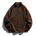 Men's Soft Feel Cotton Half-Zip Pullover Summer Wear. 