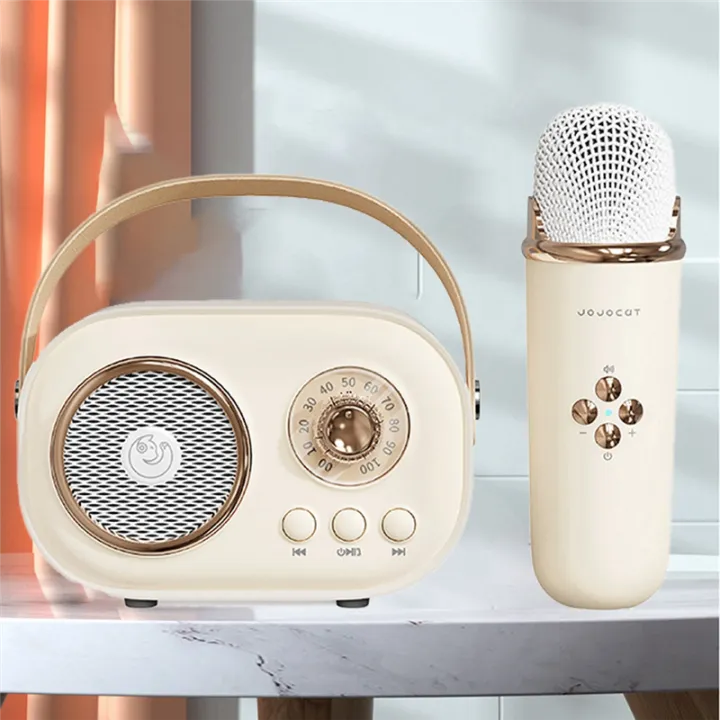 JOJOCAT%20Wireless%20Bluetooth%20Audio%20Portable%20Amplifier%20Home%20KTV%20Microphone%20Children'S%20Karaoke%20Small%20Microphone%20Speaker%20Durable%20-%20Image%204