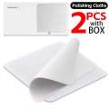 2/1PCS Polishing Cloth with Storage Box Universal for Mobile Phone PC Laptop IPad Watch Screen Cleaning Tool Microfiber Cleaners. 