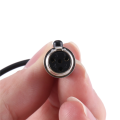 2X Professional Lavalier Lapel Tie Clip Condenser Microphone 4Pin Mic for Bodypack 4 Pin XLR. 