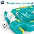 Toys World | Dual Player Table Football Game - Vibrant Green Soccer Table with Yellow Handles & Goals, Perfect for Youngsters & Parents, Ideal Birthday & Easter Gift, Soccer Table Game|Playful Design|Plastic Construction, Soccer Table. 