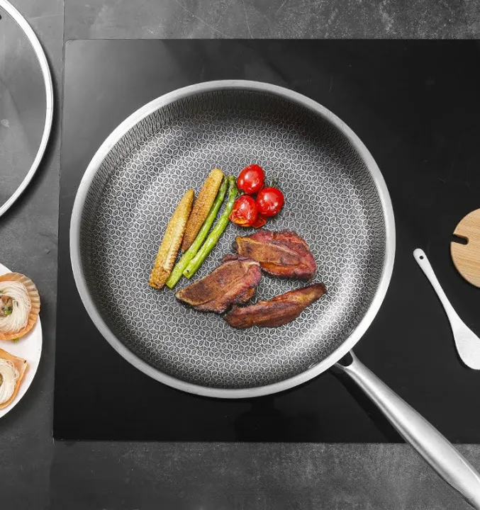 Honeycomb%20Structure%20Hex%20Design%20Non-stick%20%20Fry%20Pan%2028%20cm%20Stainless%20Steel%20-%20Image%206