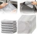 Pack Of 3 Non-Scratch Wire Dishcloth,Multipurpose Wire Dish Washing Rags,Wire Cleaning Cloth, Wire Dish Towels for Dishes, Sinks, Counters, Stove Tops. 