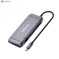 Potronics Mport 9C | Multiport USB Hub | 1000MBPS Ethernet Port | USB 3.0 | Support Upto 100W PD Charging for Laptops. 