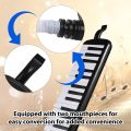 37 Keys Melodica Instrument Melodica Air Piano Keyboard with 2 oft Blow Pipe 2 Blowing Nozzles. 