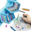 Set of 46 Pieces Color Box - Multicolor Drawing & Painting Set with Crayons, Color Pencils, Watercolors, Sketch Pens & More | Creative Art Box for Kids & Artists. 