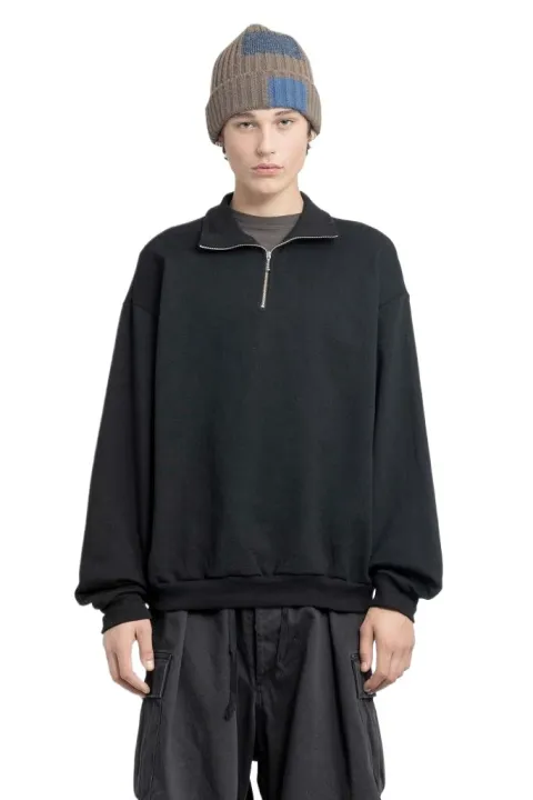 New%20Cool%20Chain%20Comfortable%20Terry%20Cotton%20Quarter%20Zip%20Sweatshirt%20For%20Men%20-%20Image%202