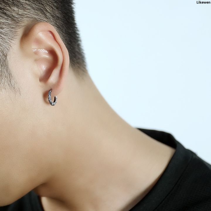 LikewenLuxury%20Profesional%20boy%20punk%20rings%20air%20korean%20men%20earrings%20irings%20stainless%20steel%20style%20qingwen%20personality%20hip%20hop%20earrings%20titanium%20steel%20men%20earrings%20accessories%20ring%20hikaw%20black%20cross%20-%20Image%203