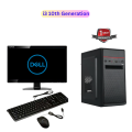 Desktop Set i3 10th Generation 8 GB RAM, 256GB M.2 NVMe SSD,18.5" Dell Monitor. 