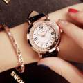 【FOOT SOFA】LSVTR genuine ladies watch flowing water diamond British watch Korean fashion student belt watch female models. 
