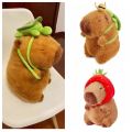 Capibara Anime Fluffty Toy Capybara Rodent Capybara Plush Pendant Cloth Doll Simulation Capybara Plush Toy Soft Cute Capybara Plushie Doll Girls Toy. 